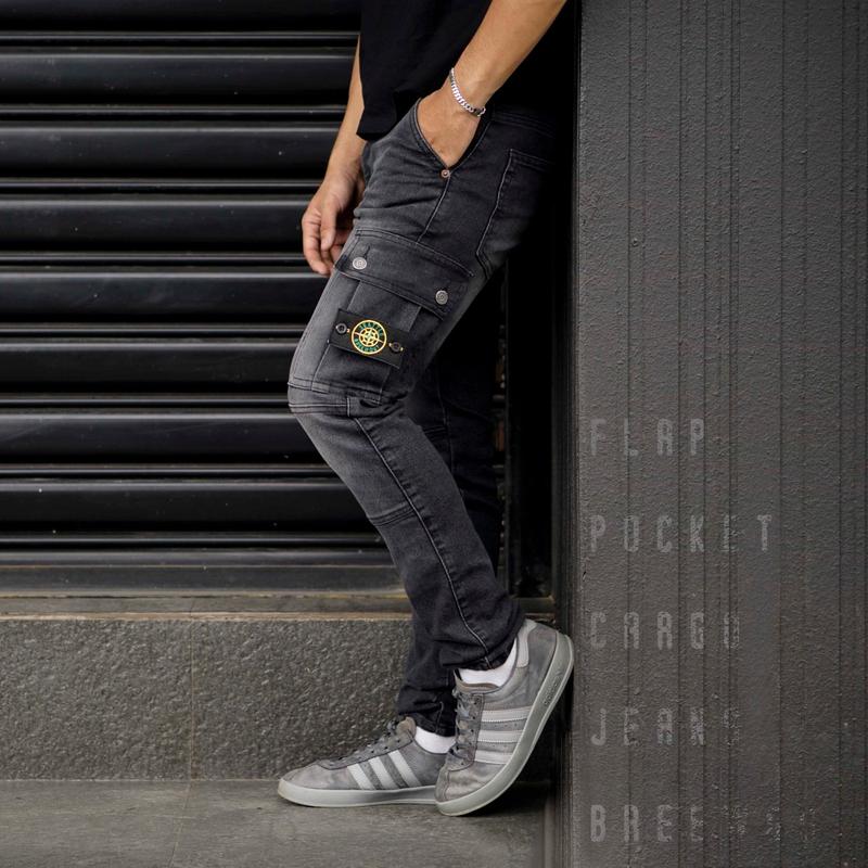 CELANA CARGO CELANA PANJANG JEANS PRIA DENIM SLIMFIT Lembut Stretch Nyaman 1