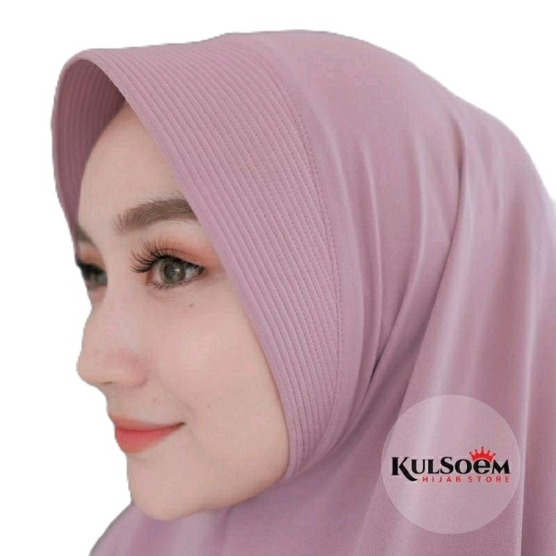 HIJAB INSTAN PET ALYA-KERUDUNG BERGO-JERSEY SUPER PREMIUM-KULSOEM Muslim Wanita Simple 4
