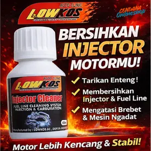 LOWKOS Injector Cleaner Motor 60ml – Tarikan Enteng, Mesin Lebih Galak!