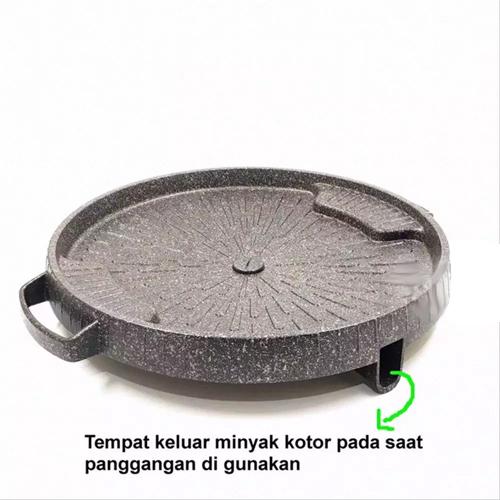 Suggo Bulgogi Grill Pan 32Cm Alat Panggang Korea Anti Lengket Panci Wajan Pemanggang 0