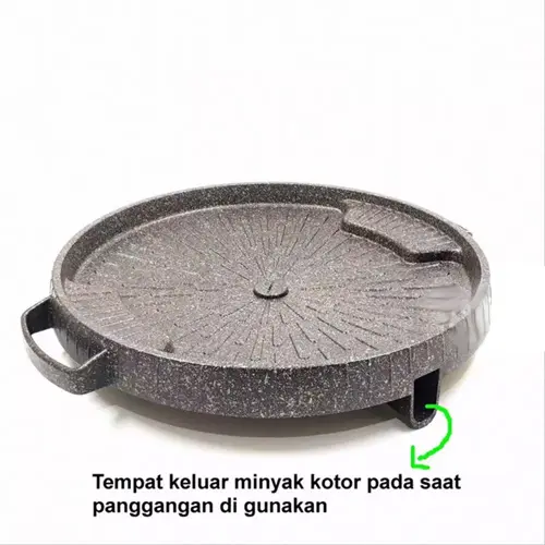 Suggo Bulgogi Grill Pan 32Cm Alat Panggang Korea Anti Lengket Panci Wajan Pemanggang 0