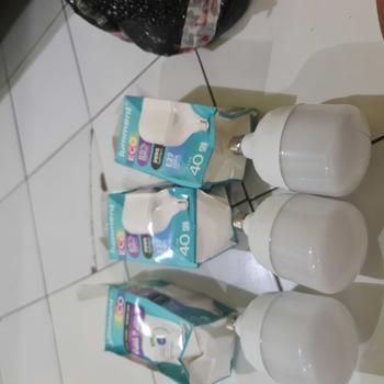 Product Review of Paket 3 Pcs Lampu Bohlam LED Premium Jumbo 40 Watt dan 50 Watt Putih from R**n 1