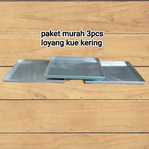 paket 3pcs loyang kue kering oven tangkring murah Kitchenware