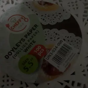 Doilies / Doilies Paper / Doyleys Paper Bulat Tatakan Kue / Alas Toples Foodgrade Tahan Minyak
