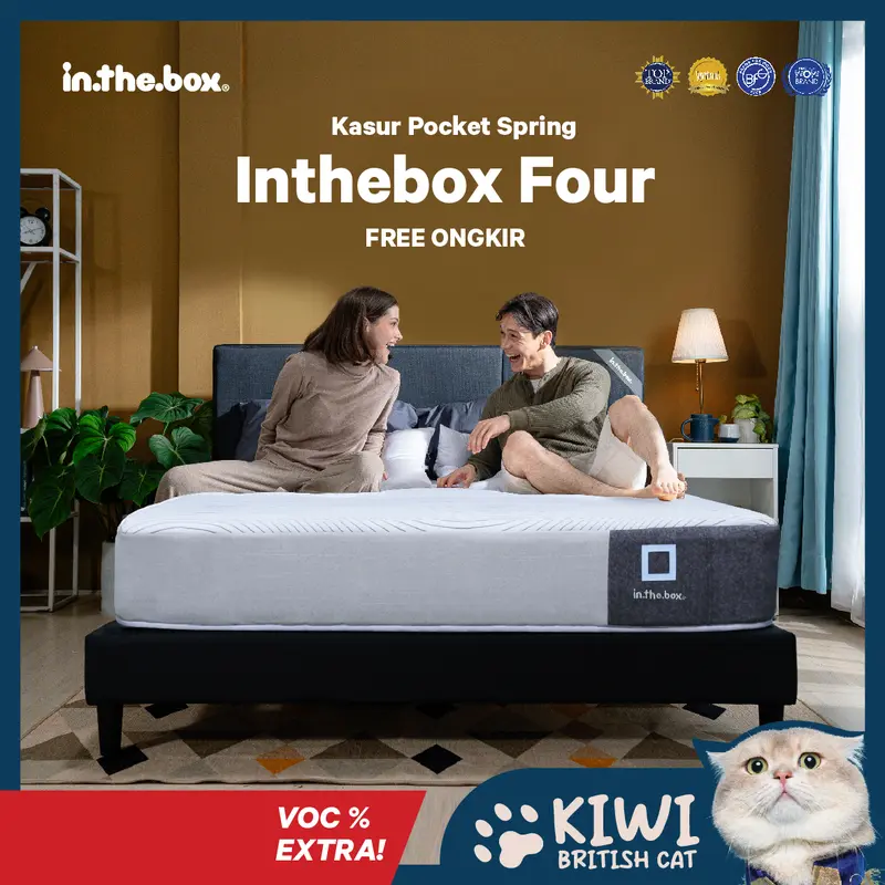 Kasur Spring Bed IN THE BOX Four - FREE Bantal 0