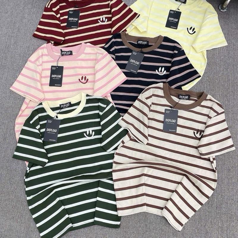 | A317| - áo thun nữ babytee from ôm vừa [ Sọc Thêu :)] borrip, co giãn,  Cổ Tròn Women Top Nhun aothun  thaibd ao  thun  nu áo  phông  nữ