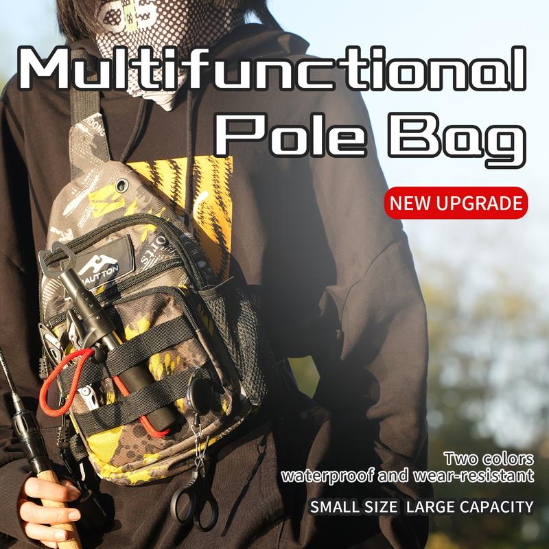 Product Introduction of HAUT TON Smart Fishing Backpack Tackle Sling Bag - Fishing Backpack with Rod Holder - Tackle Box Gifts for Men Women 2