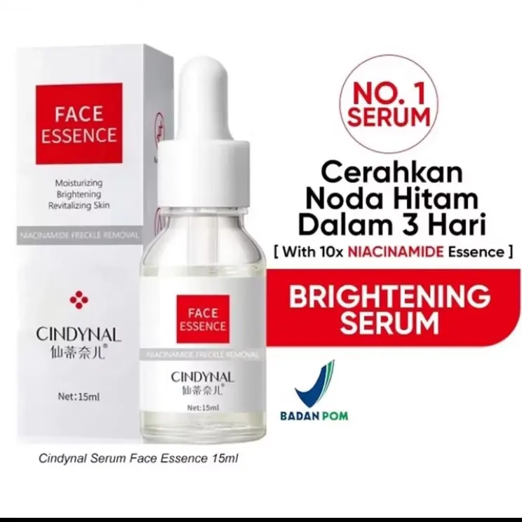 CINDYNAL Serum Essence Penghilang Flek Hitam Membandel Diwajah Bintik Melasma Darkspot - Mencerahkan dan Pencerah