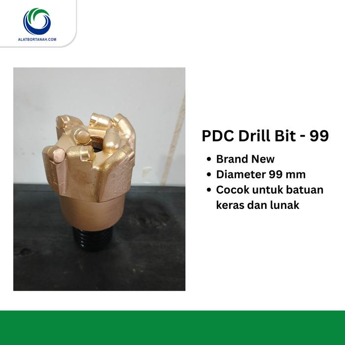 Gambar PDC DRILL BIT 99 mm - UNTUK BATUAN LUNAK KERAS dari Alat Bor Tanah Kota Tangerang Tokopedia