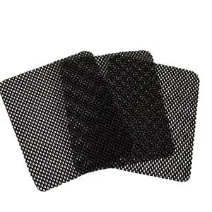 Bantalan anti selip busa PVC hitam untuk film tablet ponsel mobil bantalan anti selip berongga persegi kecil