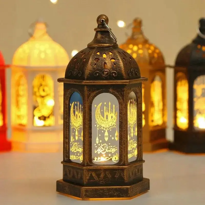 Lampu Hiasan Hari Raya, Hiasan Lampu Eid Mubarak, Bekalan Hiasan Parti Islam Muslim, Hiasan Tanglung Angin Ramadan, Sesuai untuk Pesta Rumah