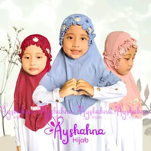Jilbab Bandana jersey anak|Bergo anak 1-10 Tahun|kerudung anak bandana melati rample