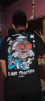 Product Review of Baju Kaos Pria Distro T-Shirt Oblong Atasan Cowok Lengan Pendek Keren Kekinian Climb Together Combed from y**i 0