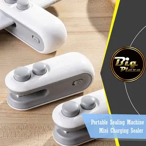 Portable Sealing Machine Mini Charging Sealer Plastic Sealer Alat Press Plastik Mini A122