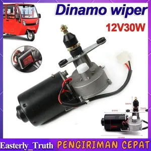 【Ready Stock】Dinamo / Motor Wiper 12V Untuk kendaraan roda tiga UTV 40CM Wiper Mobil Untuk Kendaraan Roda Tiga