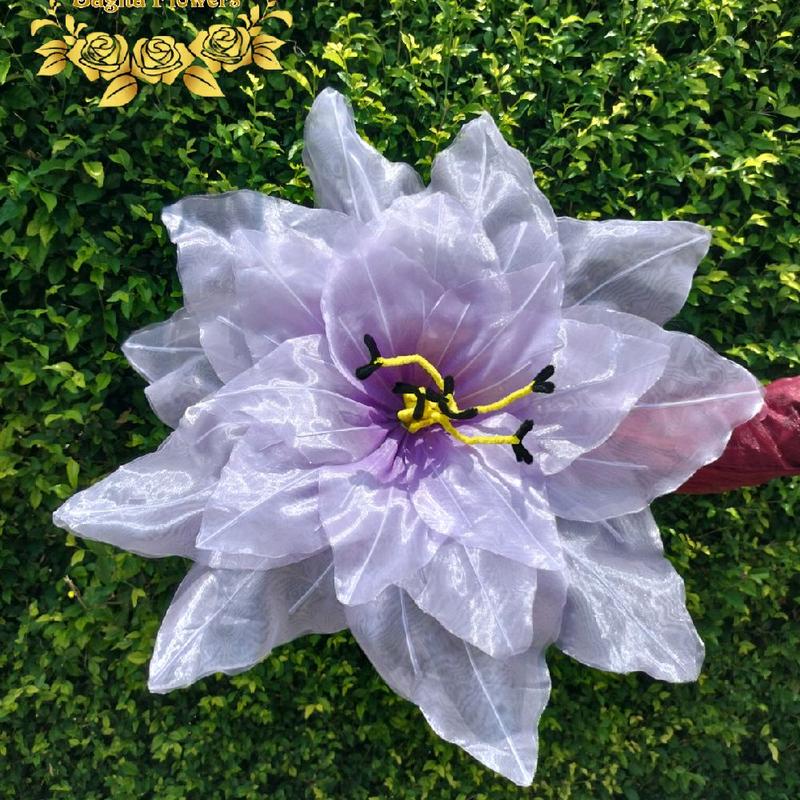Bunga Peony Giant Flower Bunga Hiasan Kain Organdi Model Bunga Peony Dekorasi Pelaminan 3
