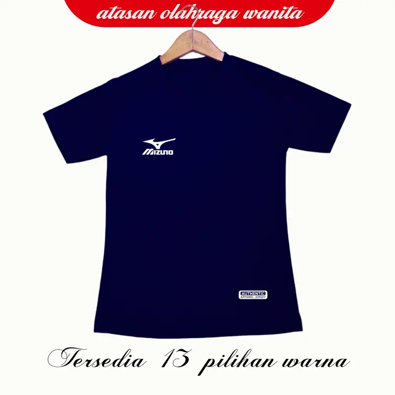 Baju Olahraga Atasan Wanita Lengan Pendek Kaos Jersey Dry Fit Running Zumba Lari Yoga Senam Fitness Volly Futsal Sport dll.. 0