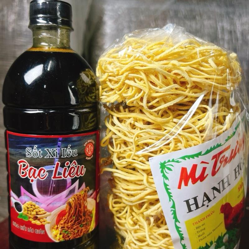 Combo 1 lít sốt xì iếu Song Hỷ Bạc Liêu và mì sợi NHỎ