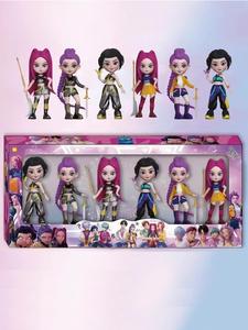 Set de muñecas Hunter Girl K-Pop, Decoración de modelo de juguete de Anime, Colección para el hogar y Exhibición de oficina, Opción de regalo para Navidad y Año Nuevo