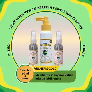 Vulneris Gold Obat Luka Semprot Anti Infeksi Anti Lalat kering 2x lebih cepat Obat Luka Sapi Kambing Domba