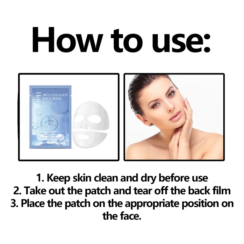 Anti-Wrinkle Mask, Collagen Mask,  Bio-Collagen Face Mask, Deep Bio-Collagen Mask, Pure Collagen Film, Hydration Mask 1