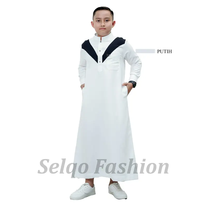 Jubah Anak Remaja Laki Laki Muslim Gamis Remaja "Angora" 3
