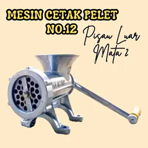 Mesin Cetak Pelet No.12 Mesin Pembuat Pelet Voer Mesin Pelet Manual