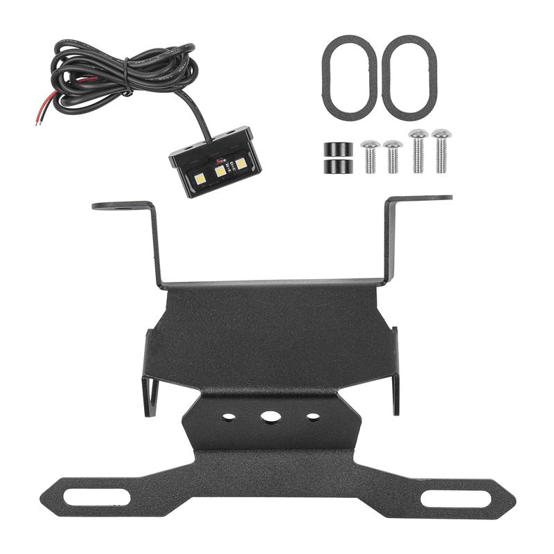 Ultrasupplier-Bộ khử Fender đuôi gọn gàng, giá đỡ biển số t với đèn hậu LED cho Honda CB125R, CB150R, CB250R, CB300R-2021 6