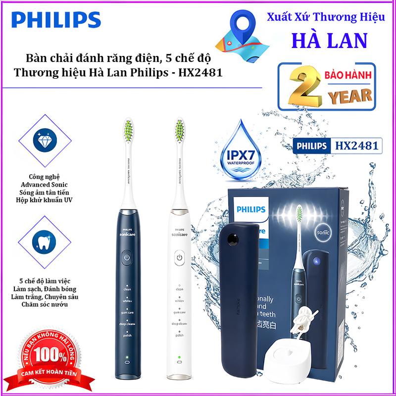 Bàn Chải Đánh Răng Điện Philips Sonicare Series 3600 HX2481 5 Chế Độ Làm Sạch…
