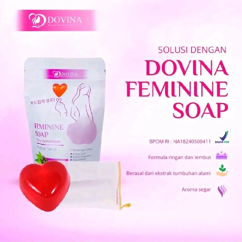 Bpom Dovina Feminine Hygiene soap sabun Kewanitaan Perawatan Perfume