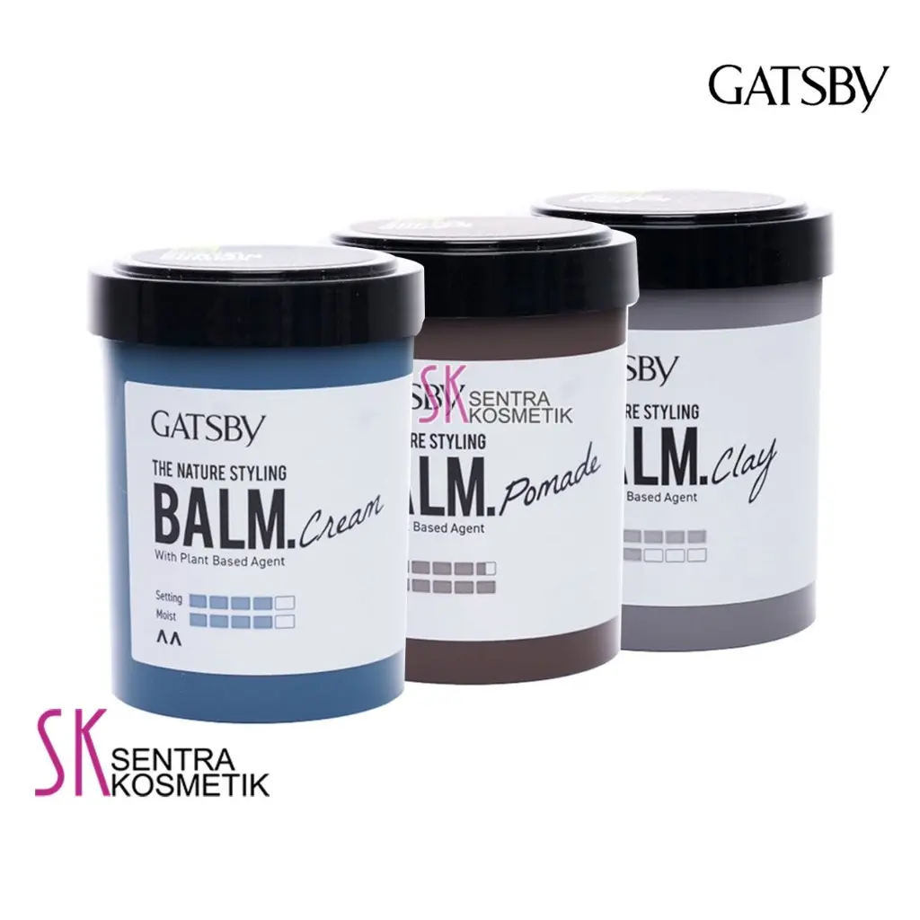 GATSBY Styling Balm Pomade Cream Clay The Nature Melembutkan Rambut Lepek