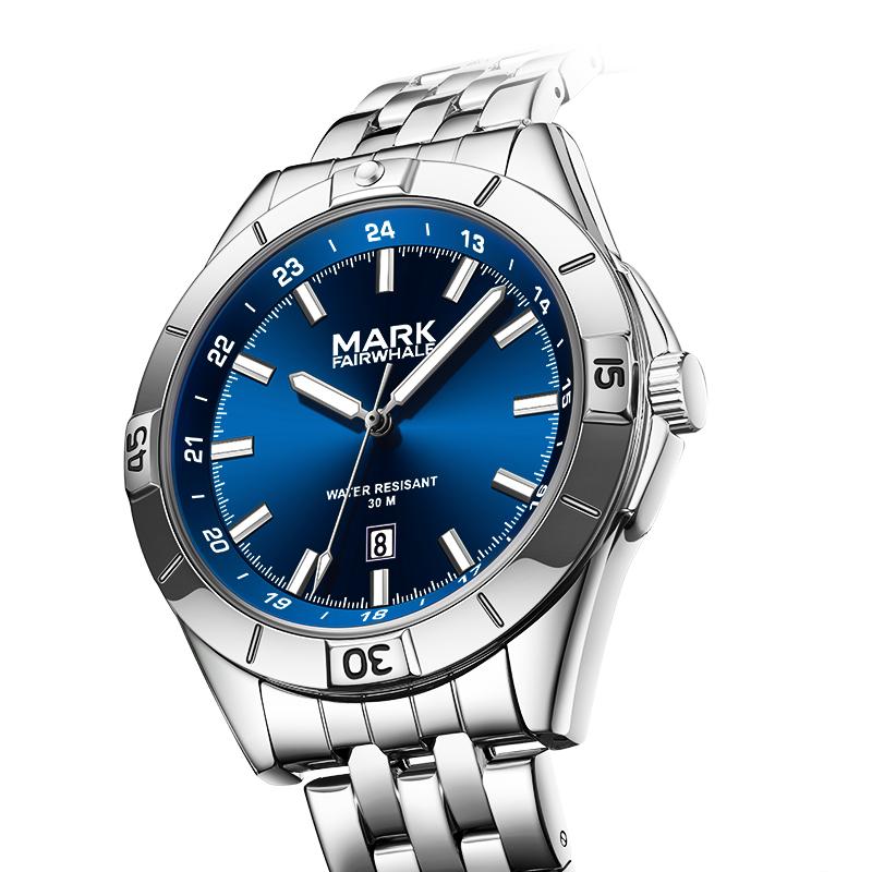 Đồng Hồ Thạch Anh, Mark Fairwhale, Ngầu Và Đơn Giản, Thời Trang Và Cá Nhân Hóa, Mặt Số Lớn, Dành Cho Nam Giới, Đa Năng, Có Lịch, Không Thấm Nước, Dạ Quang, 5810
