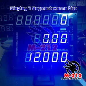 LAYAR DISPLAY POM MINI 7 SEGMENT - BIRU