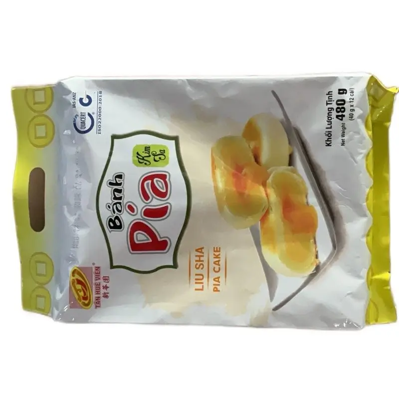 12 bánh pía kim sa Tân huê viên 40g/bánh