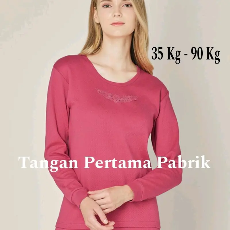 [Sortiran Pabrik] BYC Long Jhon Tebal Wanita Dewasa 100% Katun Pakaian Baju Musim Dingin Winter 0