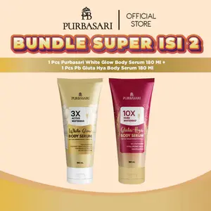 LEBIH MURAH Purbasari Body Serum 180ml / Body Lotion Viral Super Glowing 10X Mencerahkan Kulit