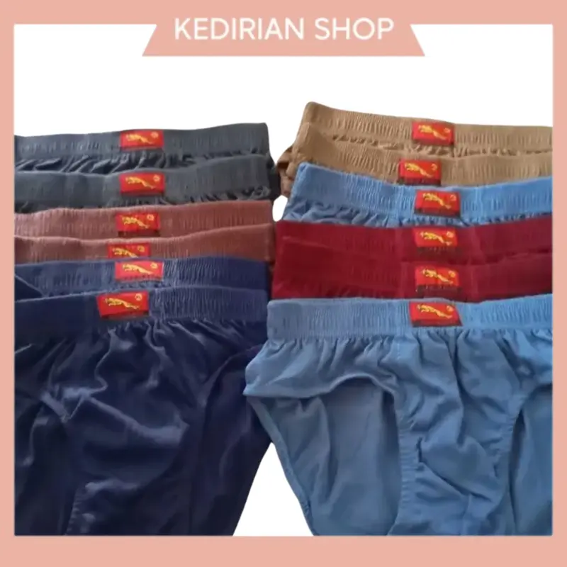 Celana Dalam Pria Dewasa Momotex, Brontex, Jaguar Lusinan Murah Katun Size S M L XL 3L 4L 5L Anak Cowok Karet Nyaman Cd Harga Grosir 6