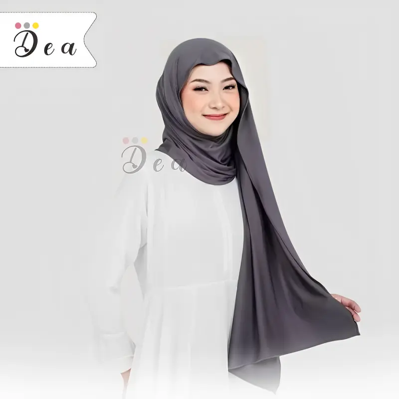 Pashmina Kaos Jilbab Hijab Kerudung Pasmina Kaos Jersey Premium Polos Mleyot 8