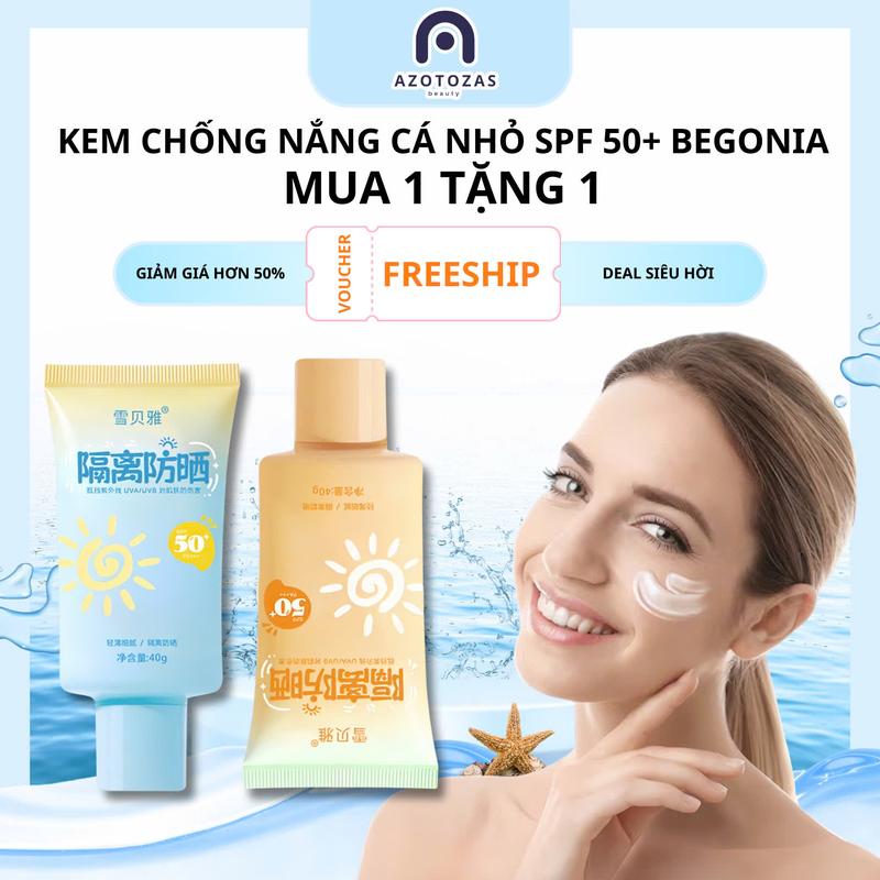 Kem Chống Nắng Dưỡng Ẩm Da 40g Hỗ Trợ Bảo Vệ Làn Da Khỏi Ánh Nắng Mặt Trời SPF 50+ Kem Chống Nắng Chăm Sóc Da