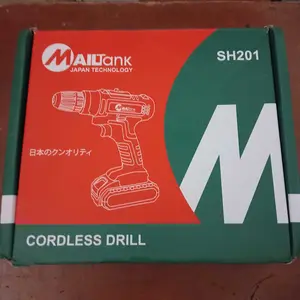 Mesin Bor Baterai 21v Cordless Drill Mailtank SH201 untuk Kayu Triplek Besi