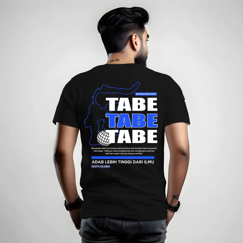 KAOS CULTURE DESAIN TABE HITAM Baju Combed Distro Keren Kain Katun 0