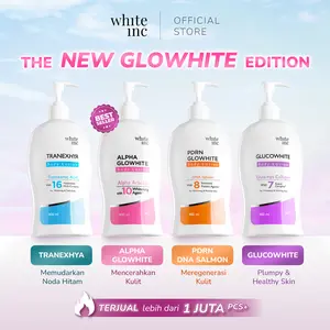 White Inc New Body Lotion 400ml - Alpha Glowhite PDRN DNA Salmon Glucowhite TranexHya Body Lotion untuk Perawatan Kulit Optimal dan Kelembutan Sehari-hari | Halal BPOM