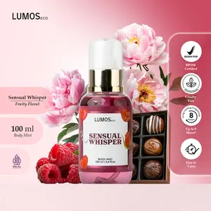 LUMOS & Co. Sensual Whisper Body Mist 100ml - Body Mist Menggoda dengan Aroma Raspberry, Peony & Praline - BPOM Certified & Cruelty Free - Tahan Lama hingga 8 Jam