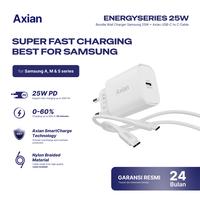 Gambar AXIAN Wall Charger for Samsung 25W + Kabel USB C-C Super Fast Charging 25 Watt untuk Samsung S/A/M Series - 1 Port Black dari Axian Indonesia Kota Surabaya 5 Tokopedia