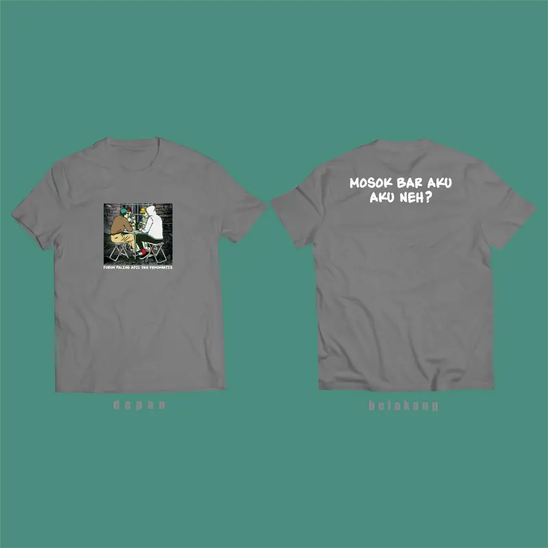 kaos kata mosok bar aku aku neh pria wanita 6