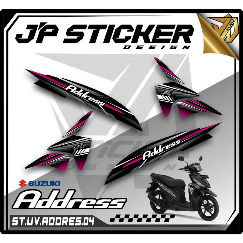 Striping Motor ADDRESS - Striping Motor Suzuki Address Bahan Transparan JP04 Motorcycle 6