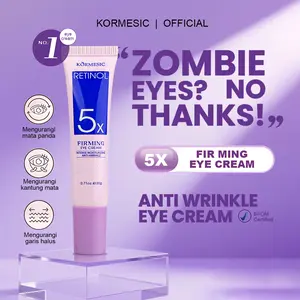「Krim Mata 5X Retinol - Multi Manfaat dalam 1 Botol」Anti-Kerut + Redakan Lingkaran Hitam + Atasi Kantung Mata, Kencangkan Kontur Area Mata