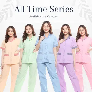 (SANDRINA) Baju seragam suster/ baju baby sitter celana panjang Wanita Blazer