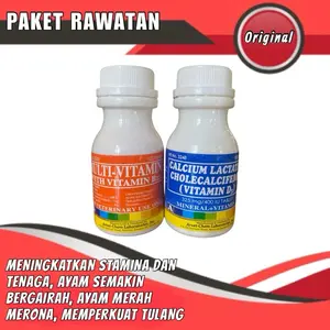 Paket multivitamin dan calcium lactate original isi 100