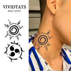 VIVIDTATS Naruto Sasuke Cursed Seal Naruto Colorful Anime Temporary Tattoos — Waterproof, Sweatproof, Long-Lasting and Realistic, Cosplay Temporary Tattoos,  Deidara Temporary Tattoos, Kiba Inuzuka Temporary Tattoos, Ninja Rin Temporary Tattoos